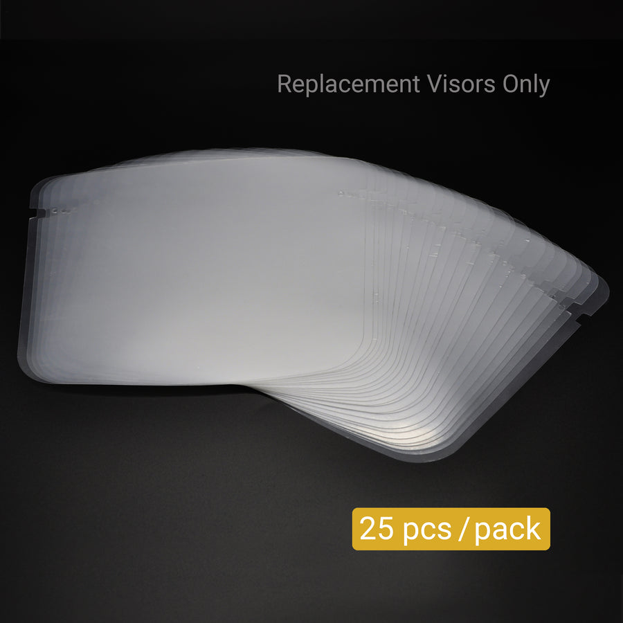 MiMM Replacement Visors for FS011008 (25 pcs)