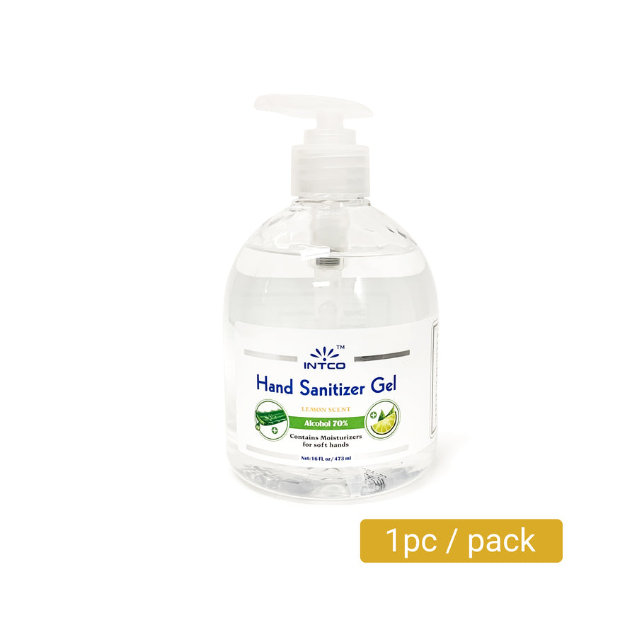 Hand Sanitizer Gel 16 oz - Lemon Scent