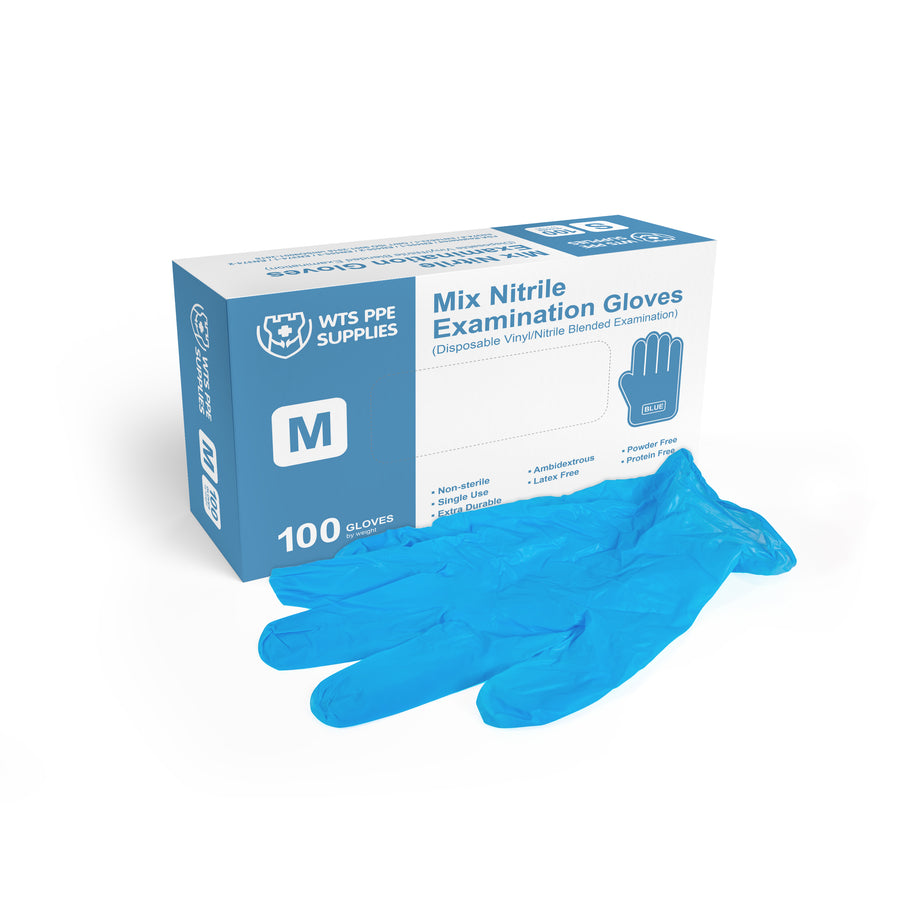 Mix Nitrile Examination Gloves (100 gloves)