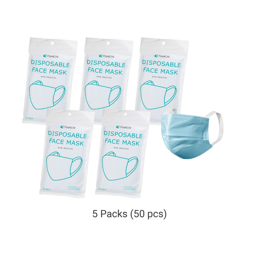 Daily Protective Face Mask Blue (10 pcs) 5 Packs