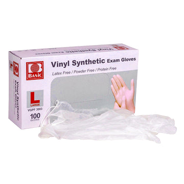 Vinyl Synthetic Exam Gloves (100 gloves)